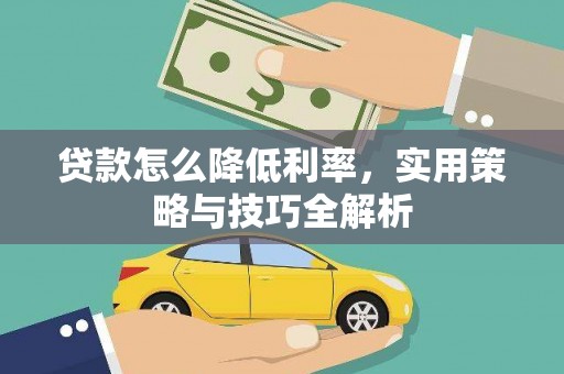 元阳贷款怎么降低利率，实用策略与技巧全解析