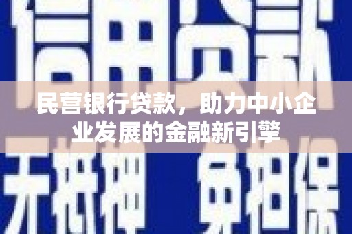元阳民营银行贷款，助力中小企业发展的金融新引擎